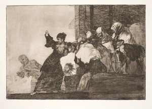 Measly Folly (2 つの頭は 1 つよりも優れている) 作： Francisco de Goya