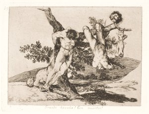 すごい勇気！ 死者に！ (39) 作： Francisco de Goya