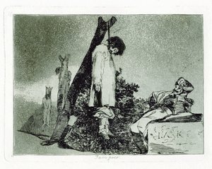 またこれも。戦争の災害からの版36戦争の災害、1810-1820年 作： Francisco de Goya