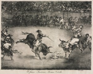 ボルドーの雄牛：有名なアメリカ人、マリアーノセバロス、1825年。 作： Francisco de Goya