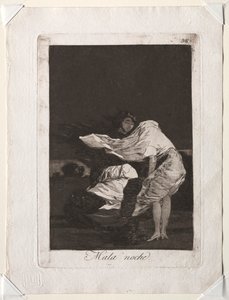 カプリチョス: 悪い夜 作： Francisco de Goya