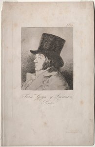 カプリコス：ゴヤの肖像。 作： Francisco de Goya