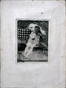 犯罪者の監護は拷問を要求しない、c。 1810 作： Francisco de Goya