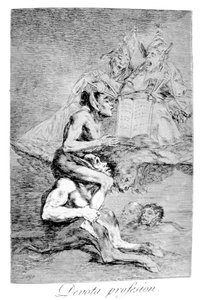 敬虔な職業、1799年 作： Francisco de Goya