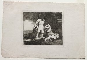 戦争の災害：そしてそれは仕方がない 作： Francisco de Goya