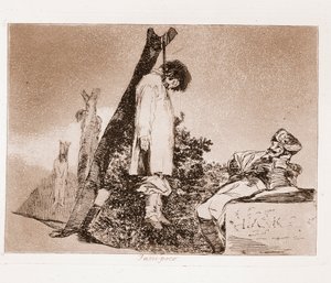 戦争の惨禍：希望はない（下絵からの銅版画 作： Francisco de Goya
