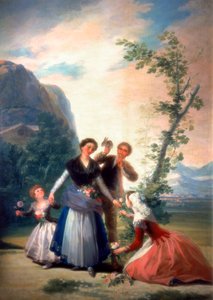 花屋または春、1786 作： Francisco de Goya