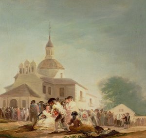 1788年、マドリードのサンイシドロのエルミタージュ美術館 作： Francisco de Goya