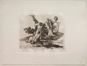 戦争の恐怖：英雄的偉業！ デッドメンと！ 作： Francisco de Goya