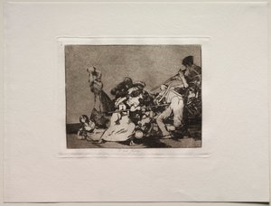 戦争の恐怖：そして彼らは野獣のようです 作： Francisco de Goya