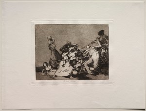 戦争の恐怖：そして、彼らは野生の獣のようです。 作： Francisco de Goya