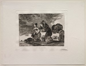 戦争の恐怖：そしてこれも。 作： Francisco de Goya