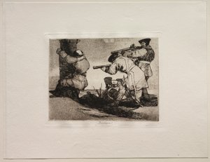 戦争の恐怖：野蛮人！ 作： Francisco de Goya
