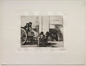戦争の恐怖：墓地へのカートロード 作： Francisco de Goya