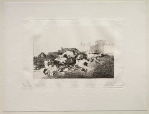戦争の恐怖：さらに悪いこと、1810。 作： Francisco de Goya