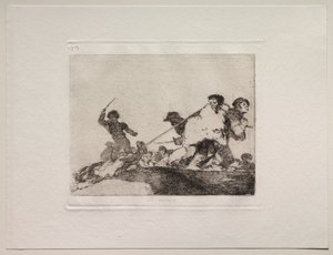 戦争の恐怖：彼はそれに値する 作： Francisco de Goya