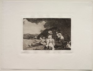 戦争の恐怖：それはあなたに正しく仕える。 作： Francisco de Goya