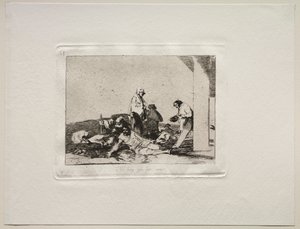 戦争の恐怖：叫び声の無駄。 作： Francisco de Goya
