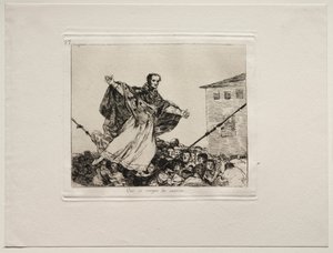 戦争の恐怖：コードが壊れるように。 作： Francisco de Goya