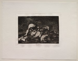 戦争の恐怖: どちらでもない 作： Francisco de Goya
