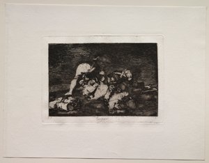 戦争の恐怖：どちらもしないでください。 作： Francisco de Goya