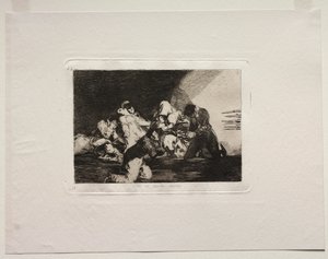 戦争の恐怖：人は見ることができない 作： Francisco de Goya
