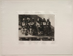 戦争の恐怖：あるカントが理由を語る。 作： Francisco de Goya