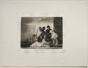戦争の恐怖：ミレーのおかげ。 作： Francisco de Goya