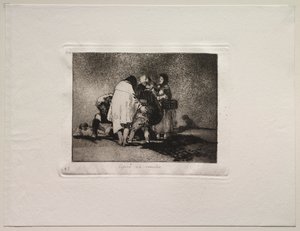 戦争の恐怖: 何もすることがなく、彼は死んだ 作： Francisco de Goya