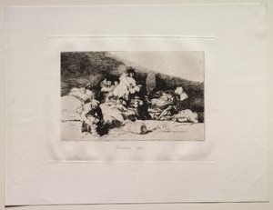 戦争の恐怖：これらもまた。 作： Francisco de Goya