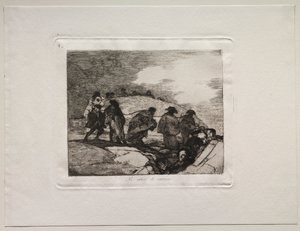 戦争の恐怖: 彼らは道を知らない 作： Francisco de Goya