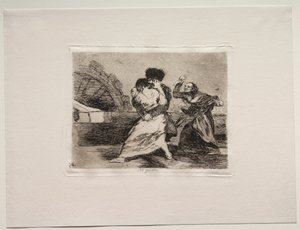 戦争の恐怖: 彼らはそれを好まない 作： Francisco de Goya
