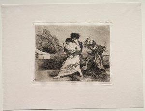 戦争の恐怖：彼らはそれが好きではない。 作： Francisco de Goya