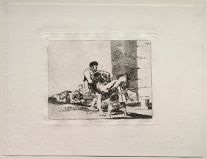 戦争の恐怖：墓地へ 作： Francisco de Goya