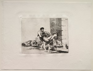 戦争の恐怖：墓地へ。 作： Francisco de Goya