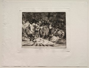 戦争の恐怖: 真実は死んだ 作： Francisco de Goya