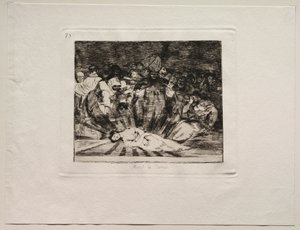 戦争の恐怖：真実は死んだ。 作： Francisco de Goya