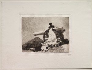 戦争の恐怖: 何という勇気だ! 作： Francisco de Goya