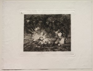 戦争の恐怖：彼女は再び立ち上がるのだろうか？ 作： Francisco de Goya