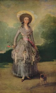 マルケサデポンテホス、c1786 作： Francisco de Goya