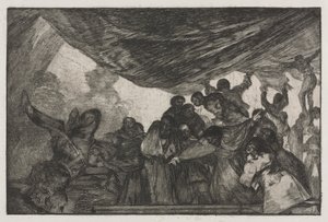 ことわざ: 明確な愚かさ 作： Francisco de Goya