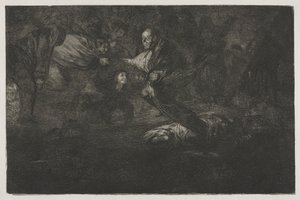 箴言: 神はそれらを作成し、それらは結合します 作： Francisco de Goya