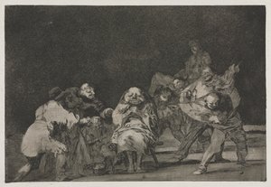 ことわざ：忠誠、1864。 作： Francisco de Goya