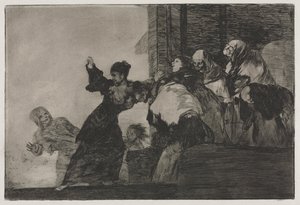 箴言: 貧しい愚かさ 作： Francisco de Goya