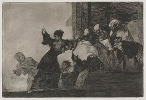 ことわざ：貧しい愚かさ、1864。 作： Francisco de Goya