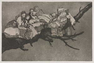 箴言：ばかばかしい愚かさ 作： Francisco de Goya