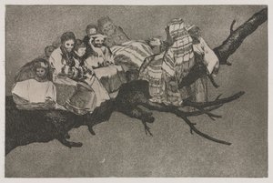 ことわざ：ばかげた愚かさ、1864。 作： Francisco de Goya