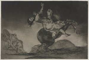 ことわざ：馬の拉致、1864。 作： Francisco de Goya