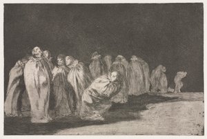 箴言: 袋の中の男たち 作： Francisco de Goya