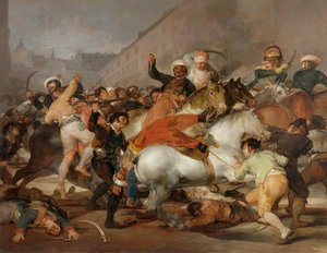 1808年5月2日または1814年マメルークの告訴（修復後） 作： Francisco de Goya
